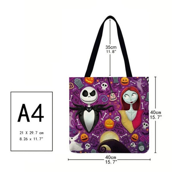 Linen Tote Bag - Halloween