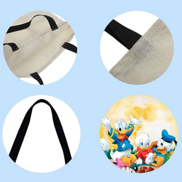 Linen Tote Bag - Cartoon