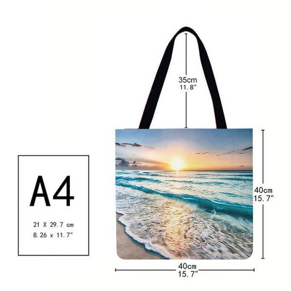 Linen Tote Bag - Seaside