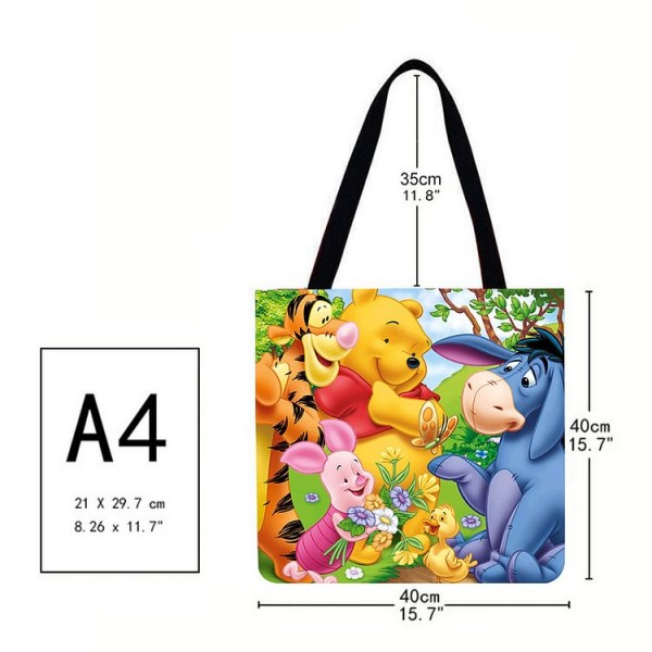 Linen Tote Bag - Cartoon