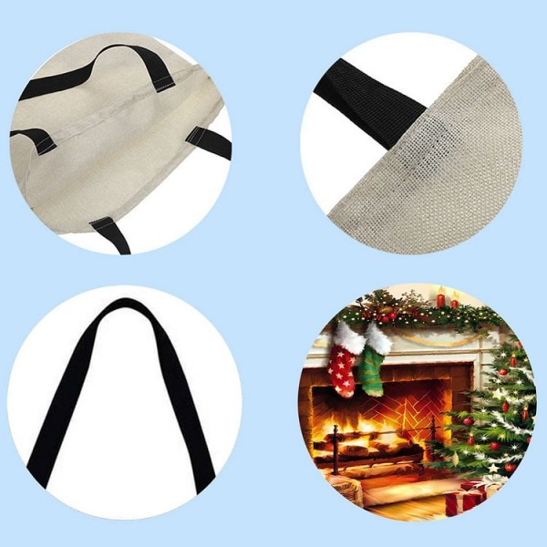 Linen Tote Bag - Christmas