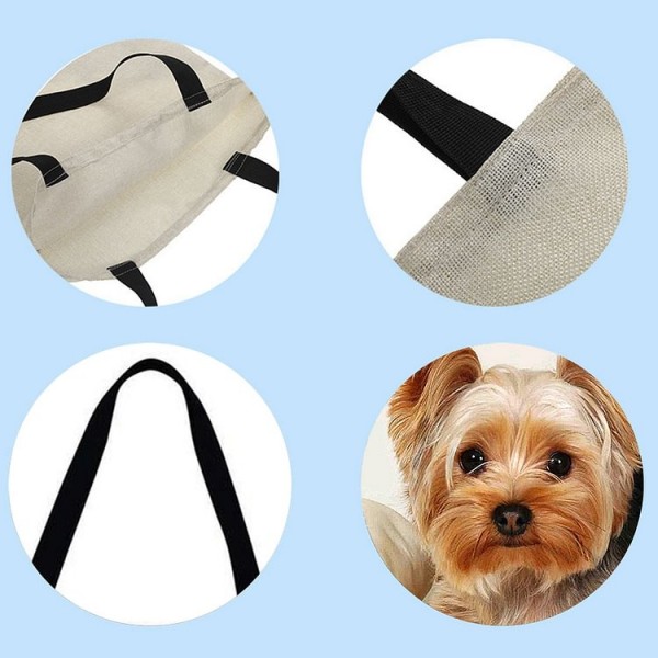 Linen Tote Bag - Dog