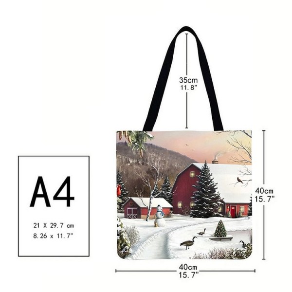 Linen Tote Bag - Snow