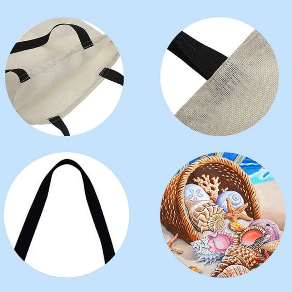 Linen Tote Bag - Beach Shell