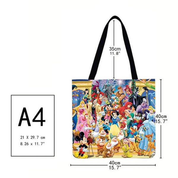 Linen Tote Bag - Cartoon