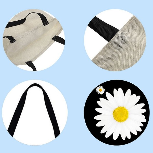 Linen Tote Bag - Daisy