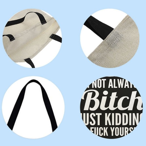 Linen Tote Bag - Letter