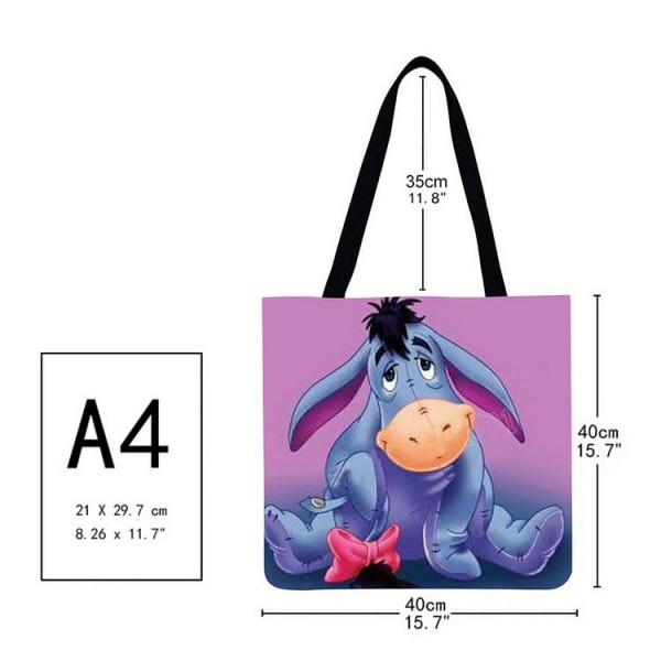 Linen Tote Bag - Cartoon