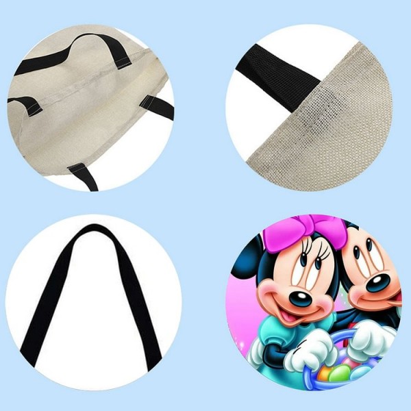 Linen Tote Bag - Cartoon