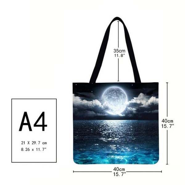 Linen Tote Bag - Moonlight