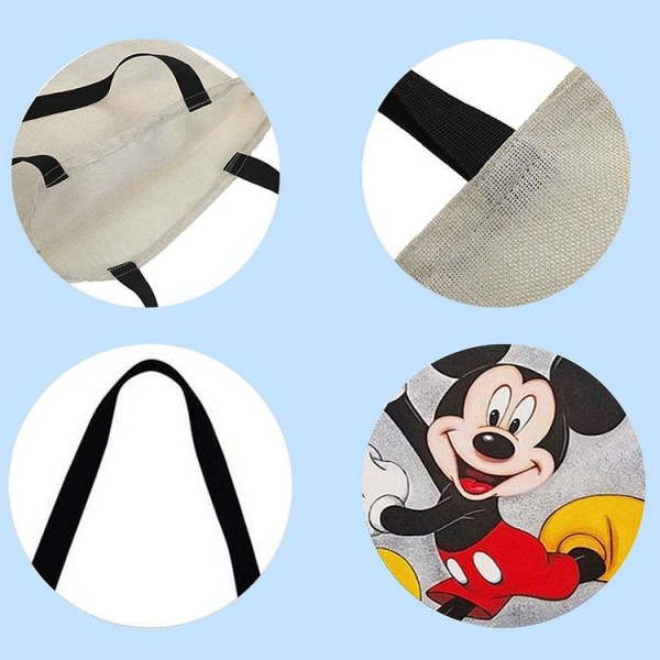 Linen Tote Bag - Cartoon