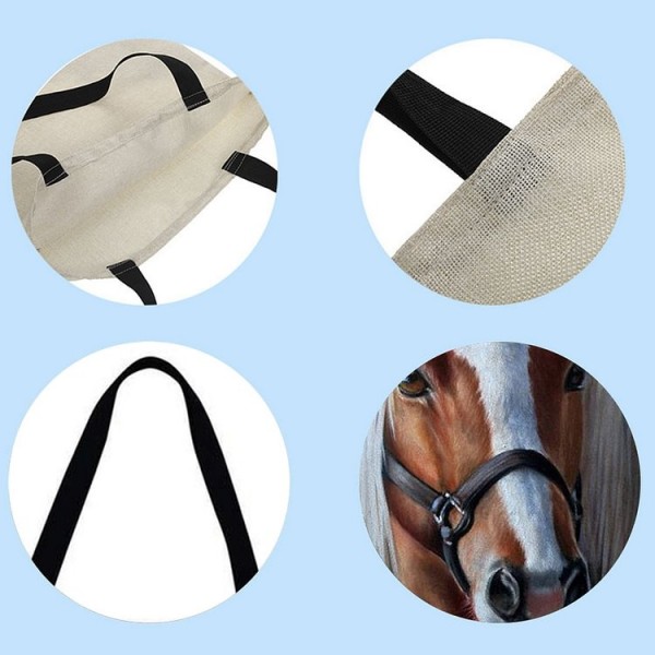 Linen Tote Bag - Horse