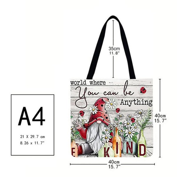 Linen Tote Bag - Christmas