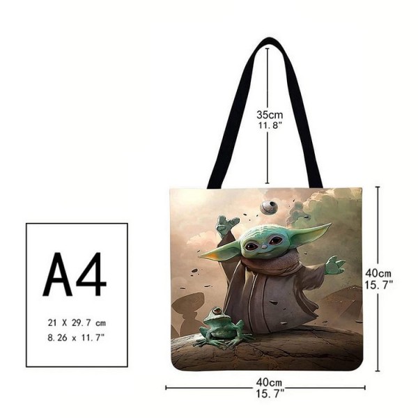 Linen Tote Bag - Cartoon