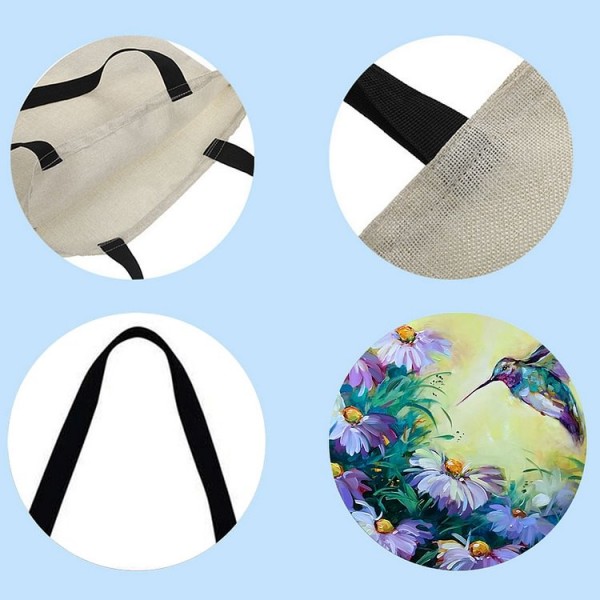 Linen Tote Bag - Bird