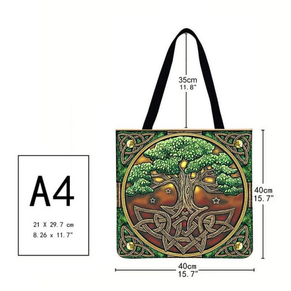 Linen Tote Bag - Tree of Life