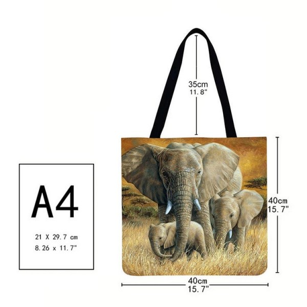 Linen Tote Bag - Animal