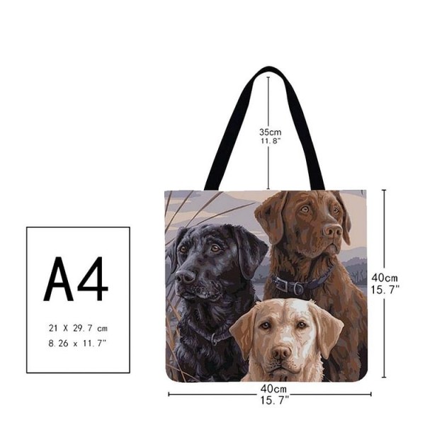 Linen Tote Bag -  labrador