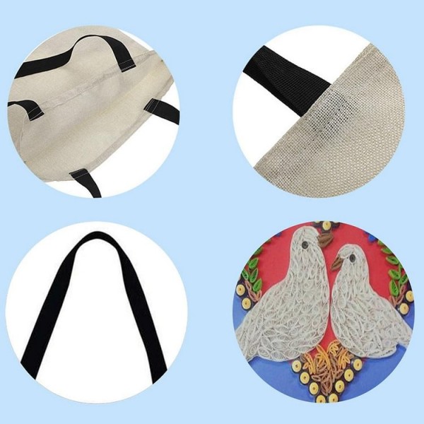 Linen Tote Bag -  Pigeon