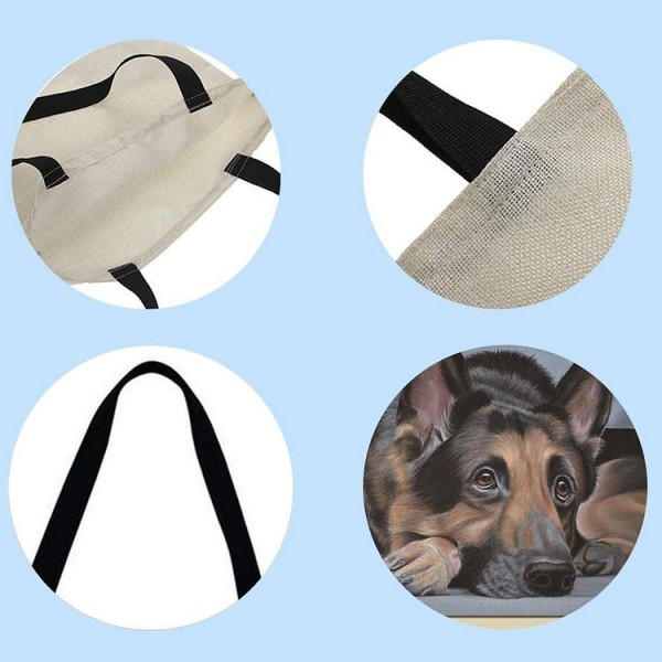 Linen Tote Bag -  German Shepherd