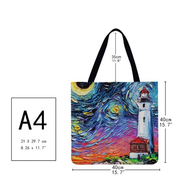 Linen Tote Bag -  painting