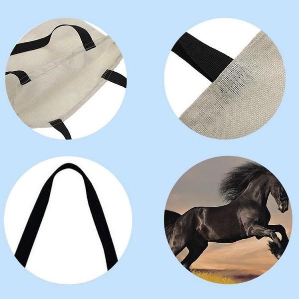 Linen Tote Bag -  horse