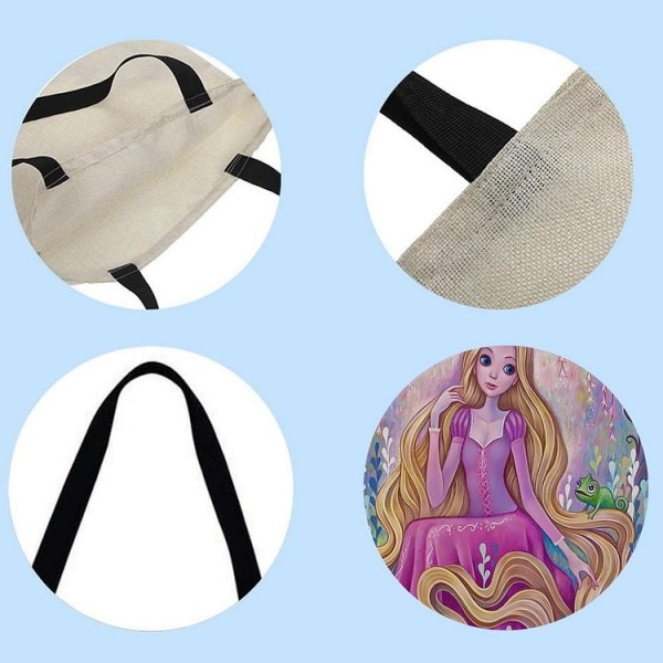 Linen Tote Bag -  disney princess