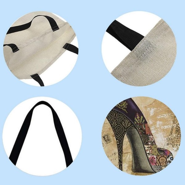 Linen Tote Bag -  clothes, shoes and hats