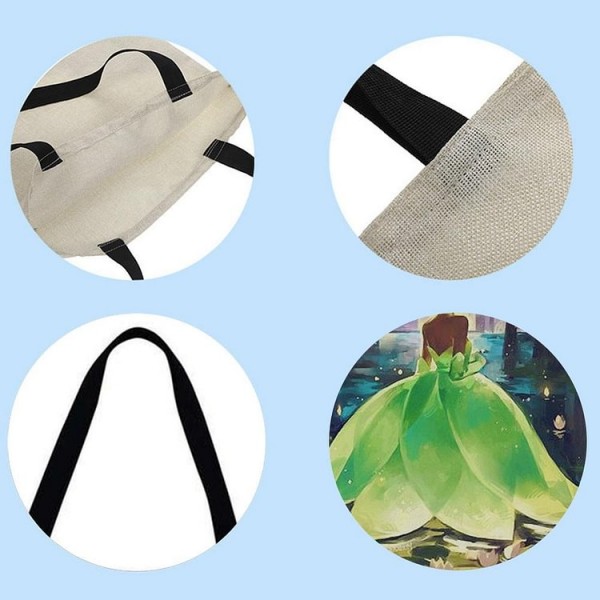 Linen Tote Bag -  disney princess