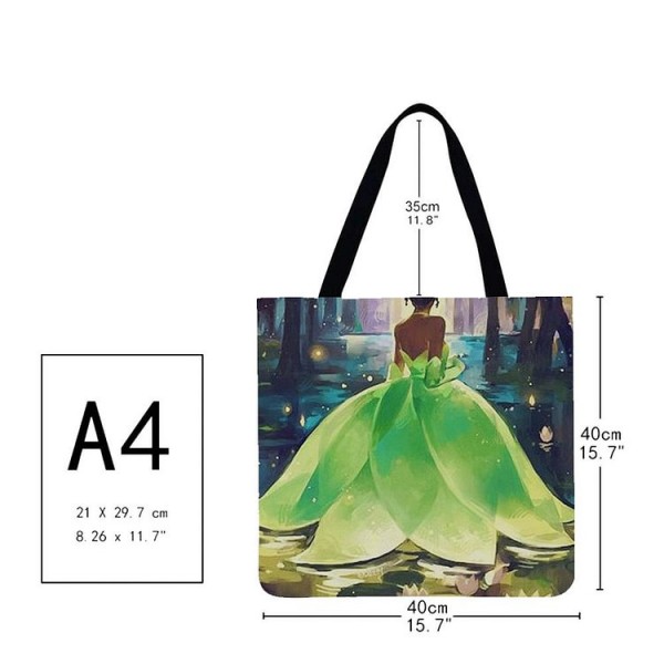 Linen Tote Bag -  disney princess