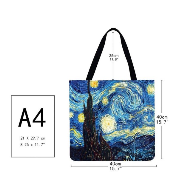 Linen Tote Bag -  Van Gogh