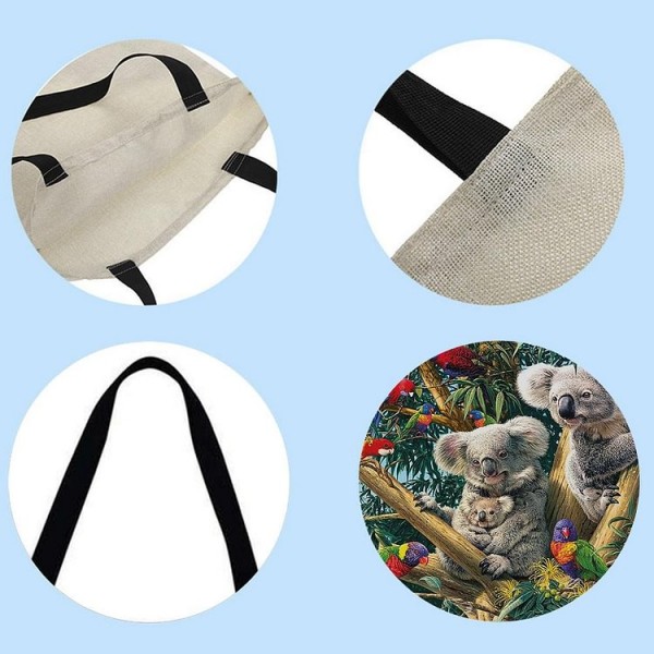 Linen Tote Bag -  koala