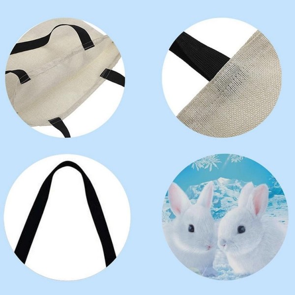 Linen Tote Bag -  rabbit