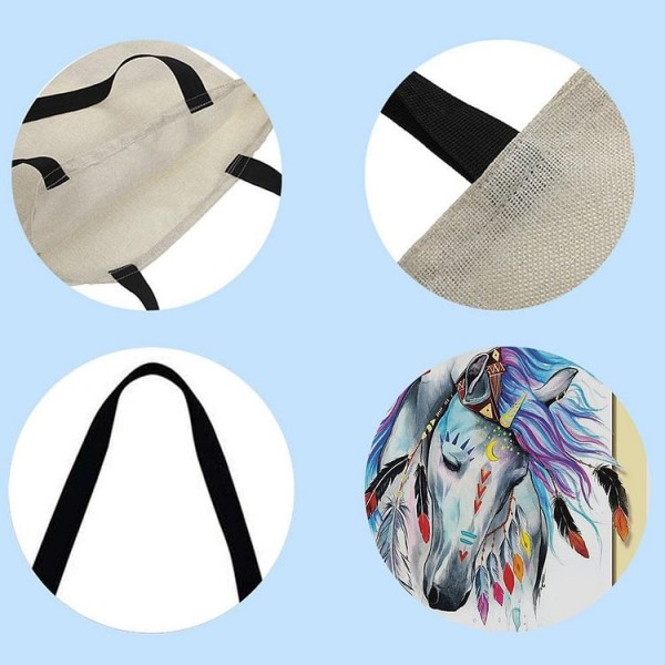 Linen Tote Bag -  horse