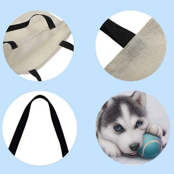 Linen Tote Bag -  Husky