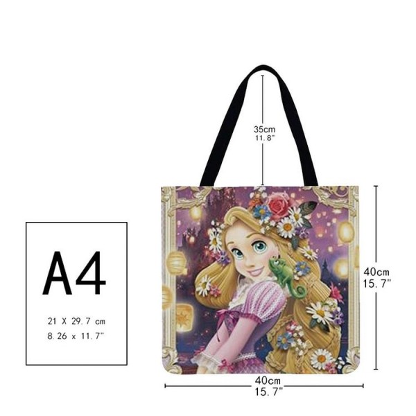 Linen Tote Bag -  disney princess