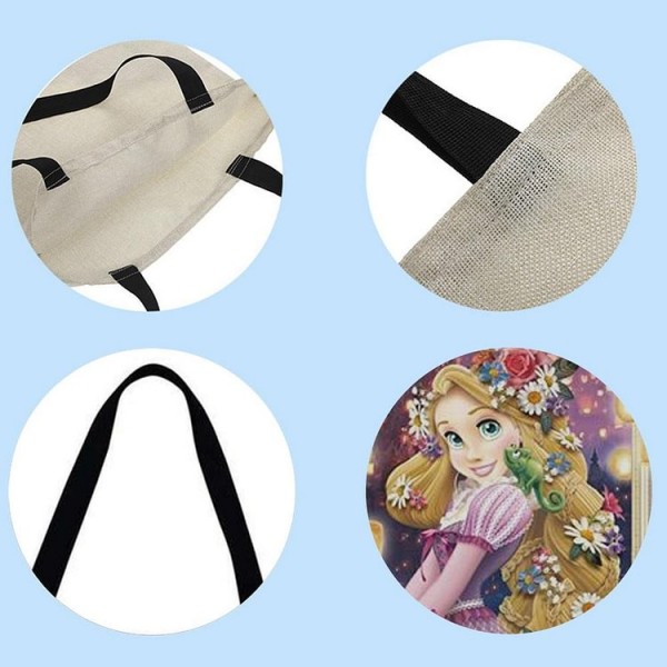 Linen Tote Bag -  disney princess