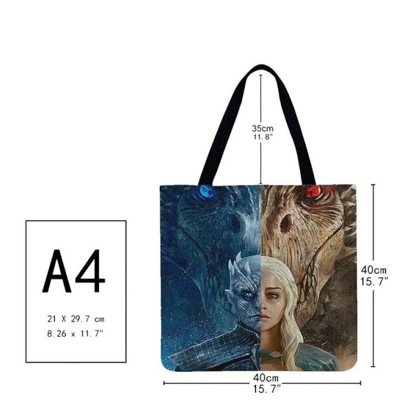 Linen Tote Bag -  game of Thrones