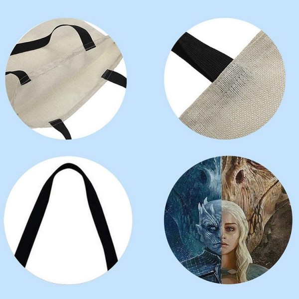 Linen Tote Bag -  game of Thrones