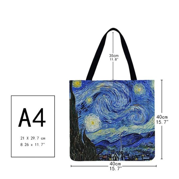 Linen Tote Bag -  Van Gogh