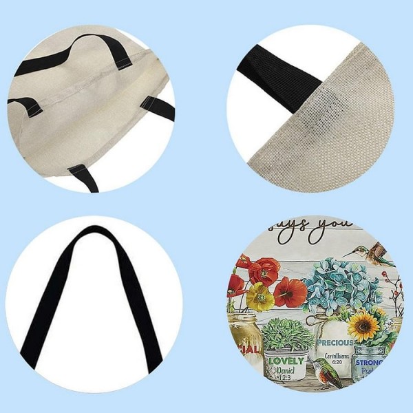 Linen Tote Bag -  gardening