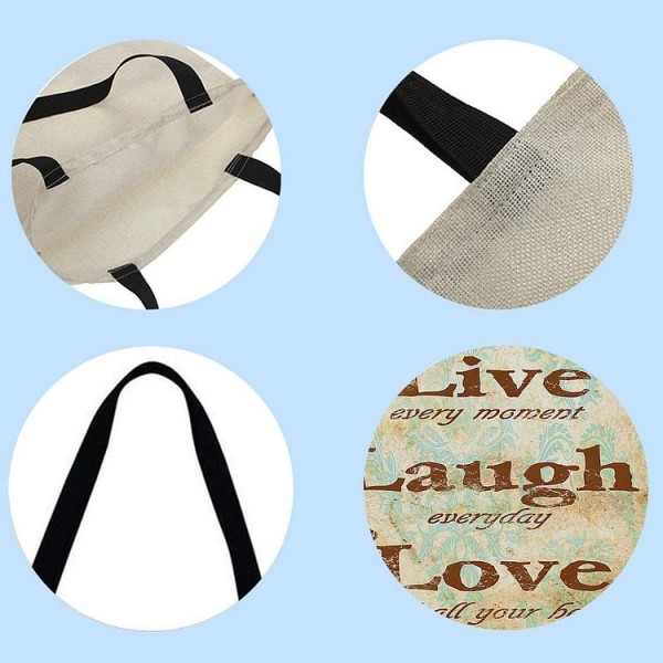 Linen Tote Bag -  Love