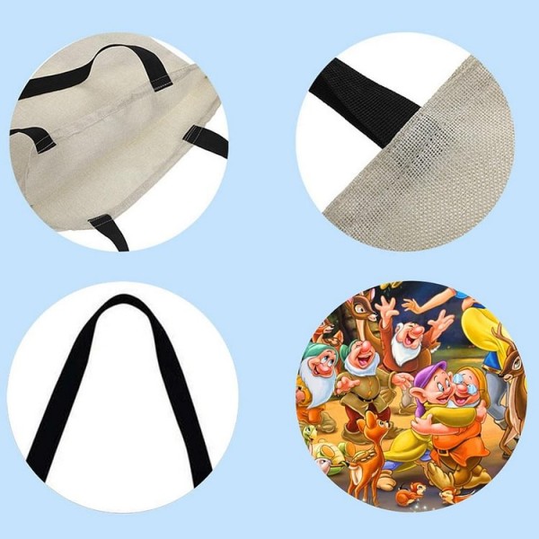 Linen Tote Bag -  disney princess