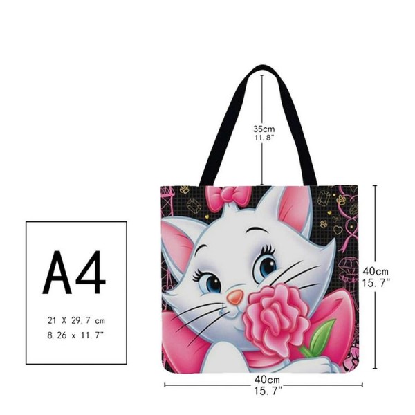 Linen Tote Bag -  mary cat