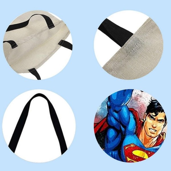 Linen Tote Bag -  superman