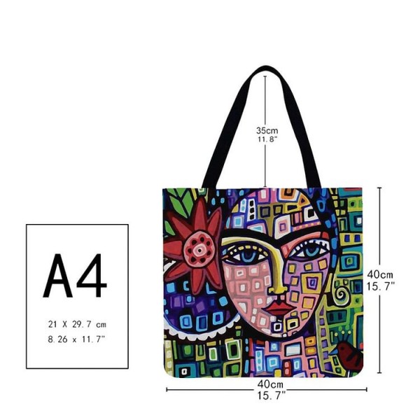 Linen Tote Bag -  painting