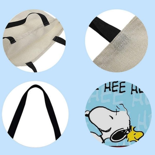 Linen Tote Bag -  Snoopy