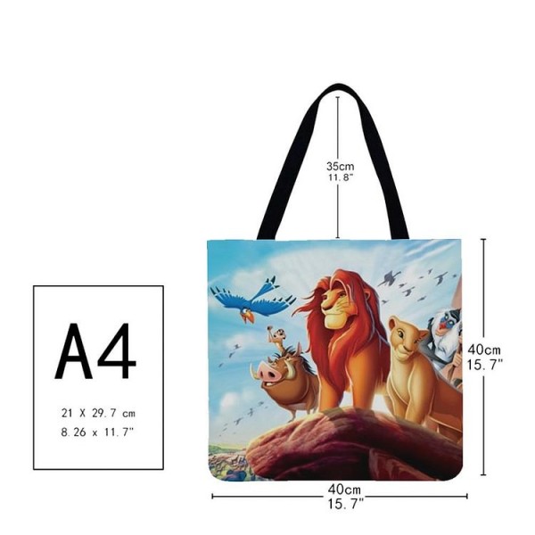 Linen Tote Bag -  lion king