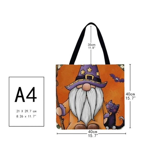 Linen Tote Bag -  Gnome