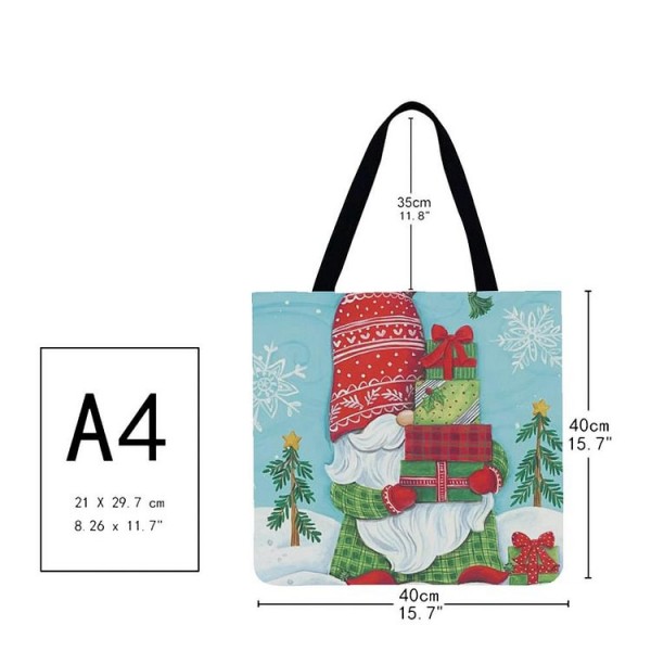 Linen Tote Bag -  Gnome